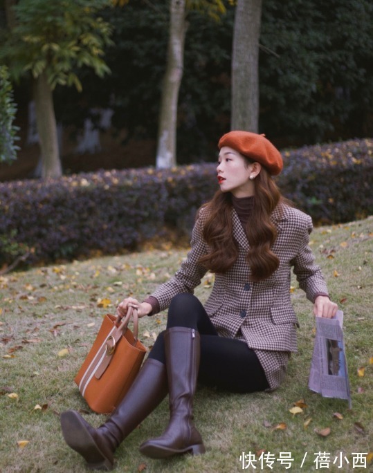 外套|冬季多尝试“千鸟格”外套,经典好看又时髦,时髦精早已在穿了