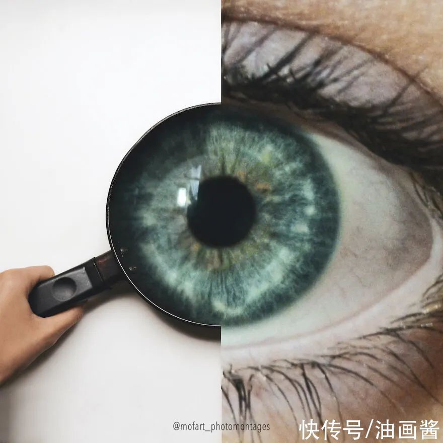 魔术表演!16幅关于眼睛的错觉创意,让你打开想象的翅膀,换一个视角看世界