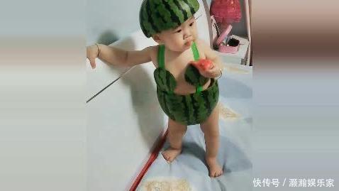 孙子|爷爷带3岁孙子去卖西瓜,妈妈不放心,爷爷发来照片妈妈笑喷