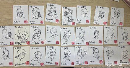 漫画|湖南90后教师为74名毕业生手绘漫画肖像