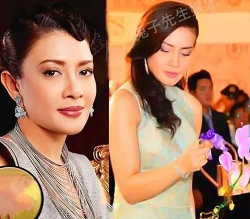 波浪|42岁西拉米终于不装嫩烫波浪刘海配盘发,高贵成第二个诗丽吉