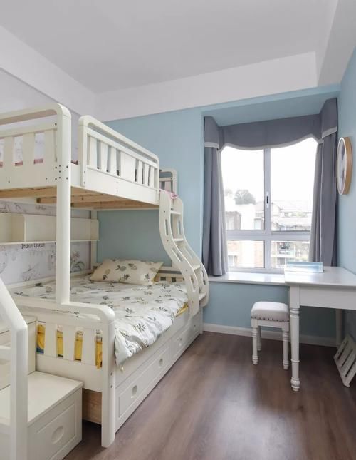 空间|孩子喜欢的双层高低床，不仅童趣满满，还是节省空间的能手！