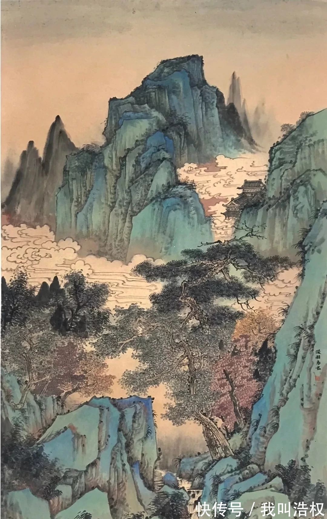 房军#工写之间,山东画院房军山水画
