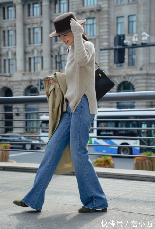 修饰|紧身裤过时了,这几条牛仔裤谁穿谁瘦,看三木博主演绎的长腿穿搭