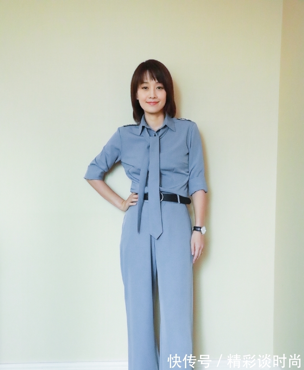 发型|马伊琍只是把头发留长一点换个刘海,气质都更高级,43岁嫩回23岁