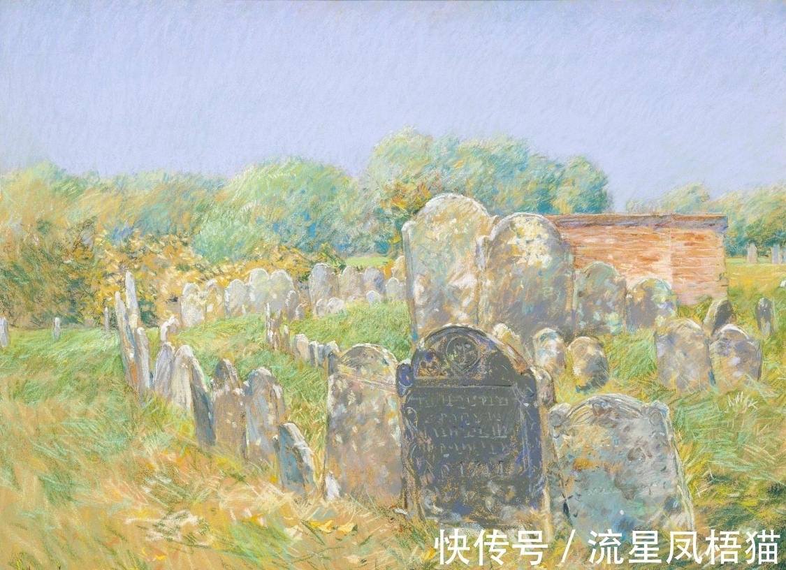 印象派@他是美国著名印象派画家，他的风景油画笔触轻松，深得莫奈之法