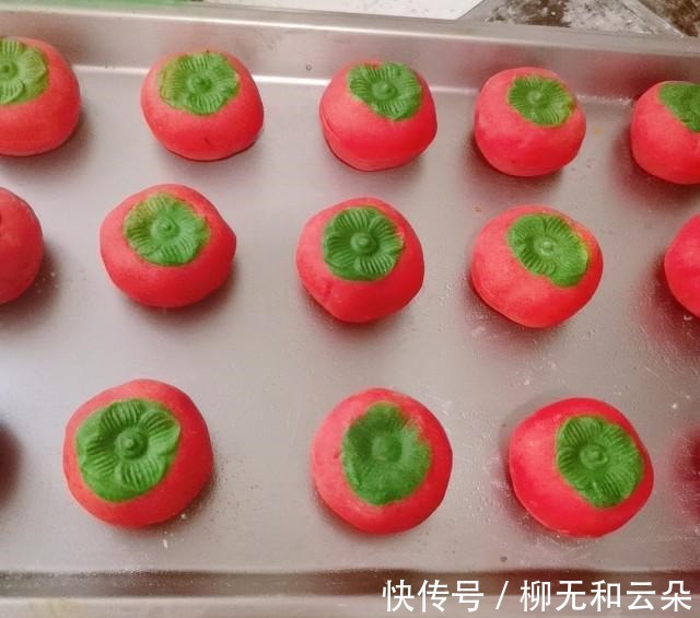 菠菜粉|柿子月饼,好吃好看寓意好!