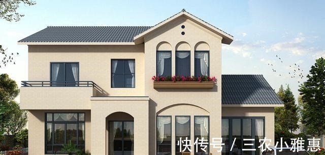 平面图|农村自建4室2厅2层别墅, 厨房餐厅在室外, 简单大气就很好!