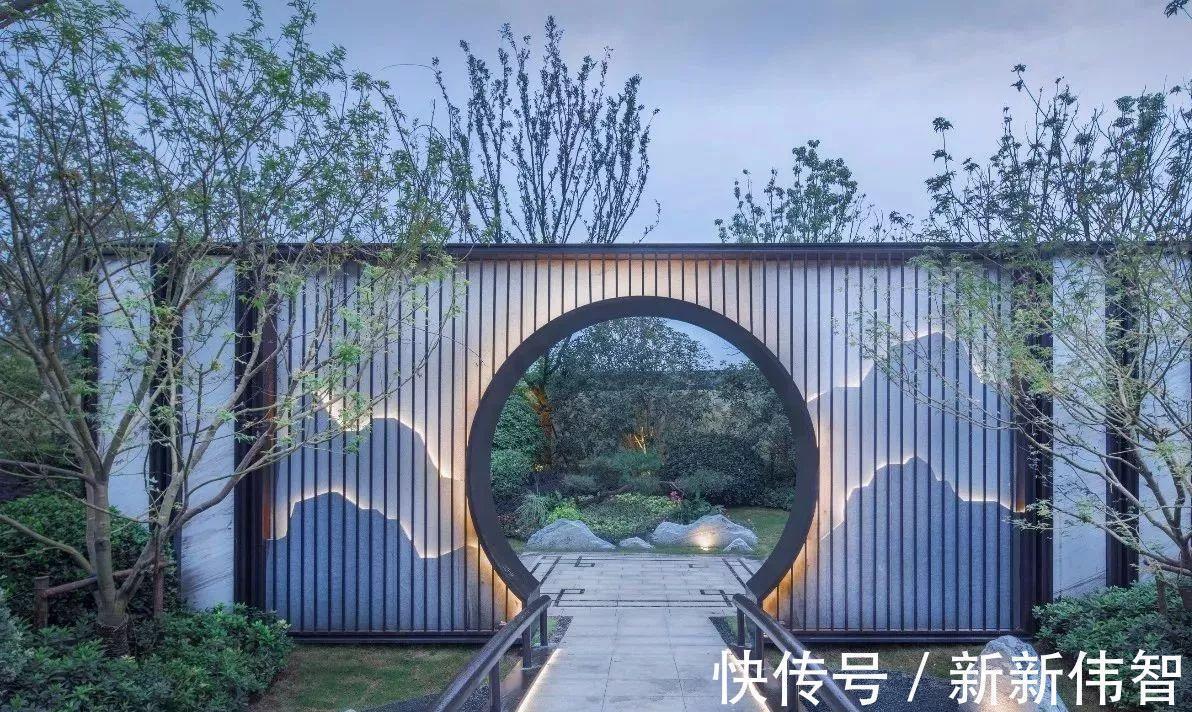 石头|一处景墙,一处风景,墙壁勾画山水,最是清闲雅致,美了整个庭院