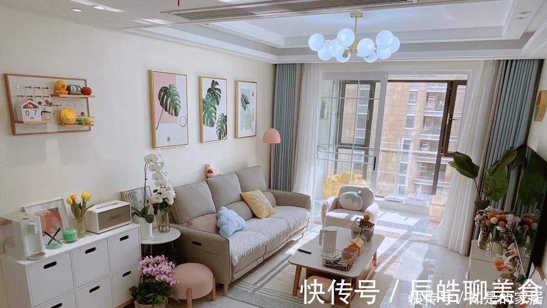 墙布|后悔没早点看见她家的装修，全屋温馨舒适到令人羡慕，越看越舒服