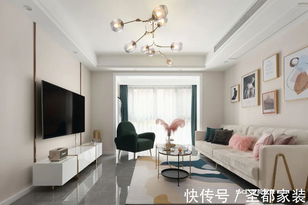 点亮色|家装轻奢风风靡之四大设计法则,新家照着装,美观高档不过时!