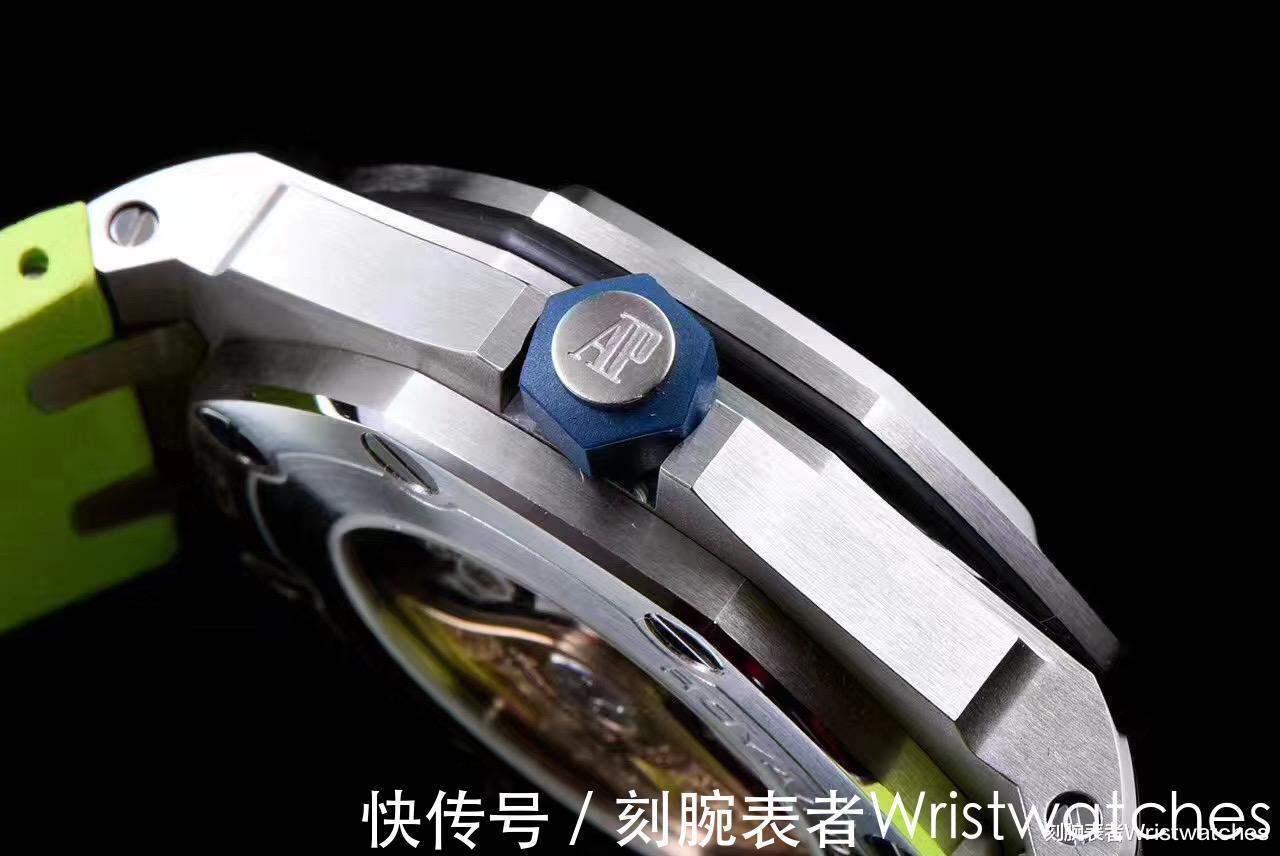 爱彼|JF厂爱彼AP15710彩色系绿盘复刻表品鉴会不会一眼假?