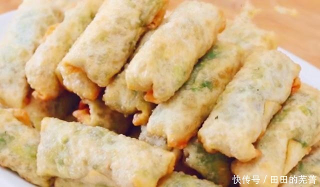 春天到了,教你春卷新做法,不揉面不油炸,层层酥脆又健康