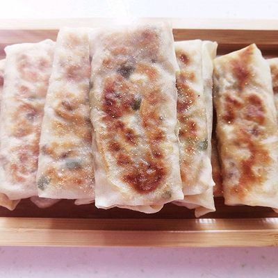 油酥|香煎白萝卜卷饼