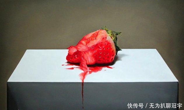这位80后画家画一“坏草莓”,卖出20万,放大10倍看很真实