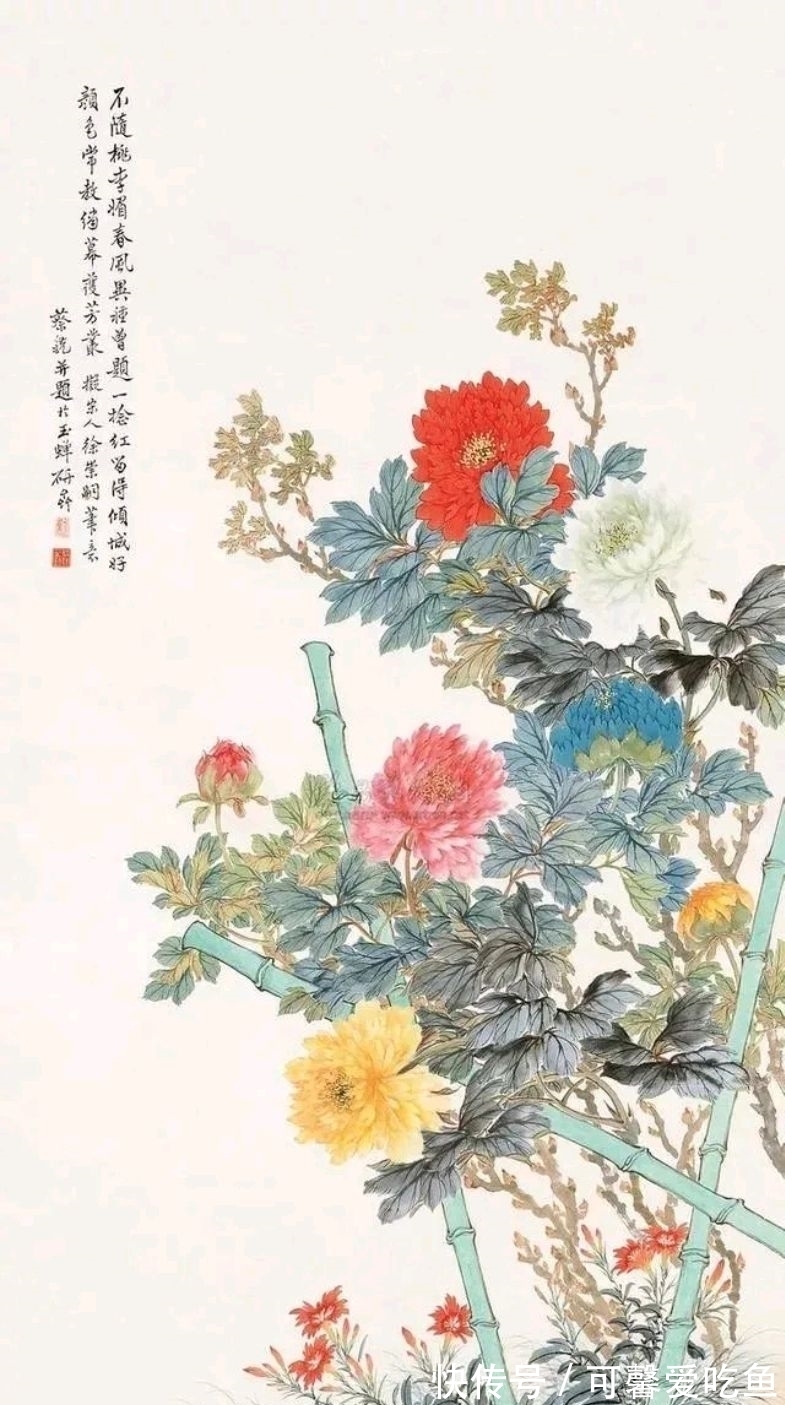 蔡震渊!一位不大“出名”的现代国画家|蔡震渊花鸟画