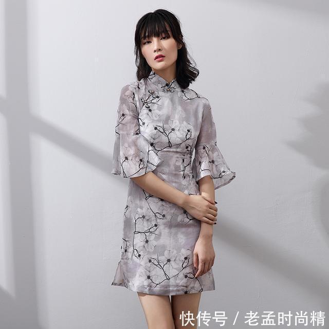 印花|改良旗袍轻松演绎复古时尚，让妹纸们更加的知性优雅、明艳动人