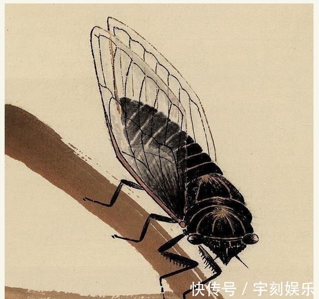 张大千#齐白石画了一只“蝉”,被张大千嘲笑“画错”,如今卖出8亿元