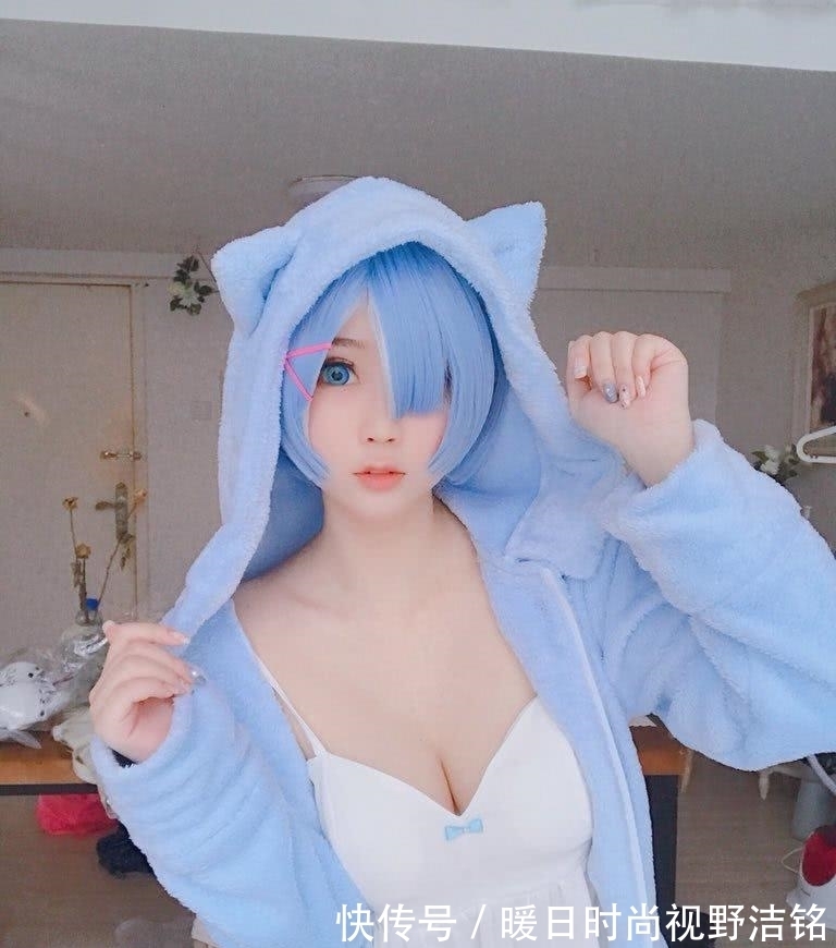 常服COSPL雷姆白丝常服COSPLAY, 来自骨子里的萌