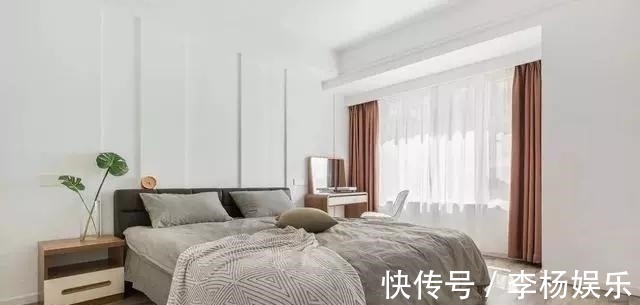 木色|120㎡3房2厅户型装修图，白色、木色与灰色的搭配，真时尚！