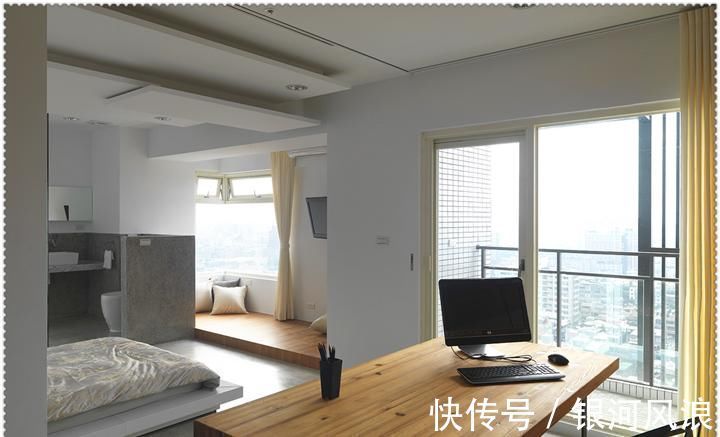 餐厨|100㎡的高层住宅,阳台抬高10cm,客餐厨“合为一体”,谁见过?