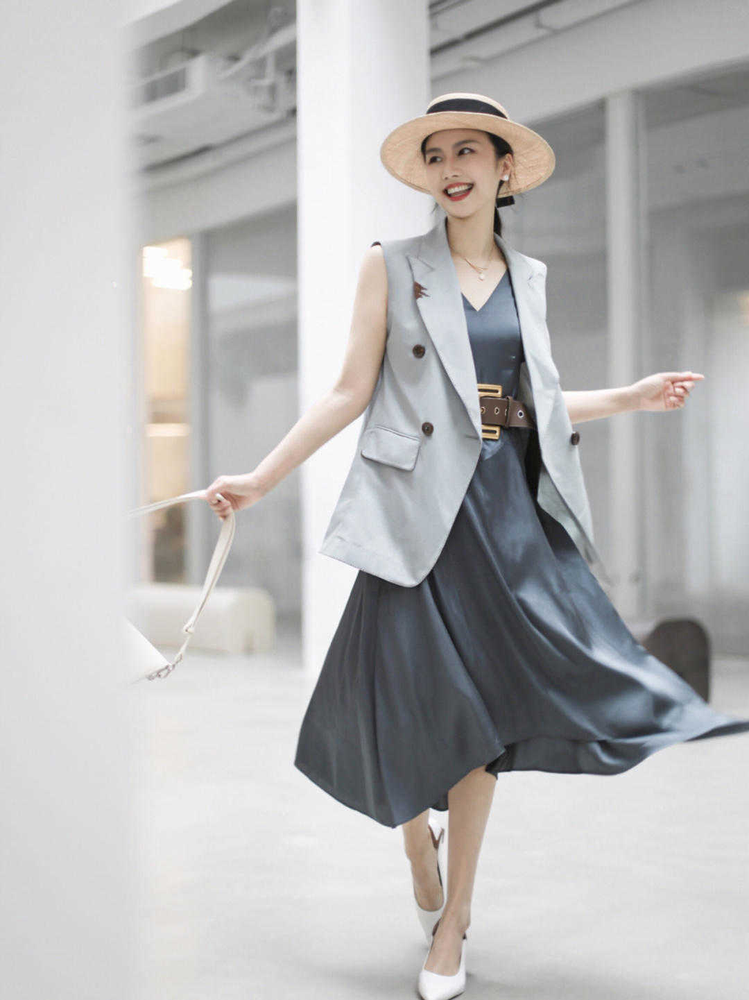 半身裙|复古穿搭的技巧公式，这几个配色更显年轻，高级洋气