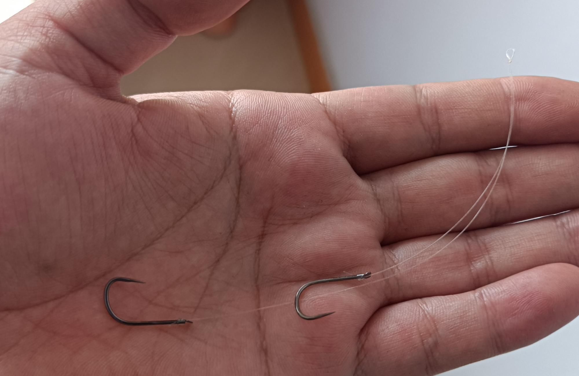 要想钓大鱼，还得用短子线，10厘米就足够