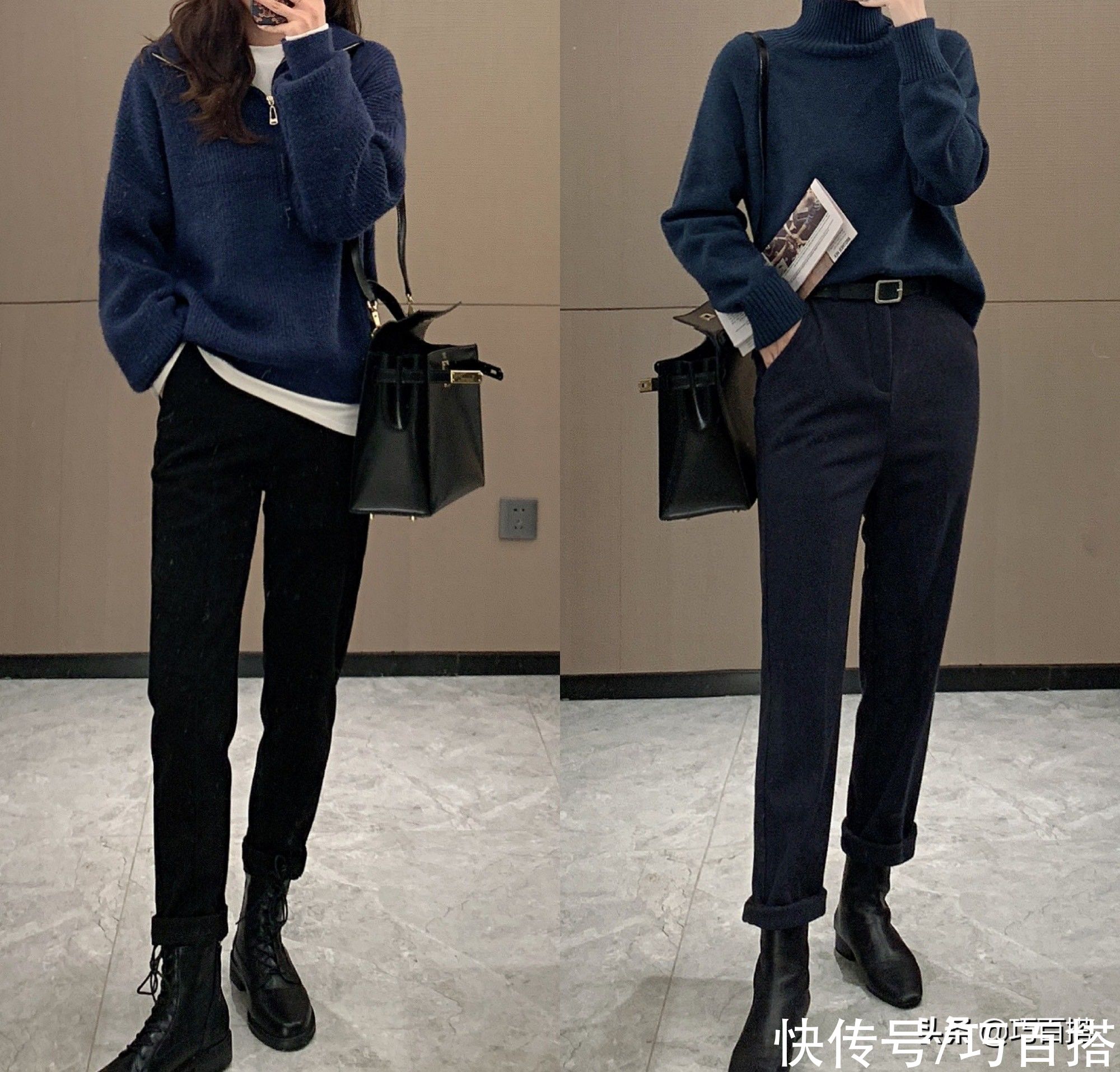 职场达人教你搭配，纯色系穿出个性时髦，精致大方的知性风