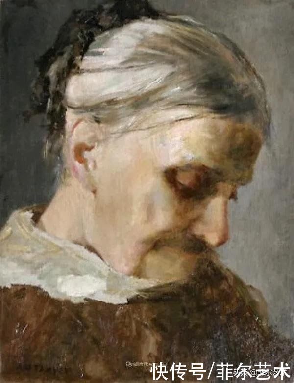 人物|空灵的天使，精美绝伦~雅培·翰德逊·泰勒女性人物油画作品欣赏