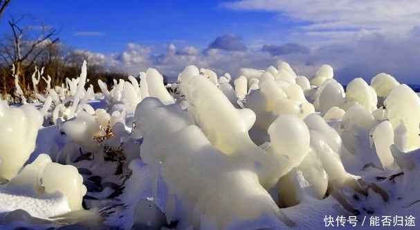 北半球大雪过后结的冰好美，尤其是冬天阳光洒在冰锥上！