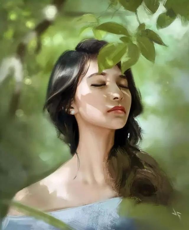 贾斯汀$菲律宾艺术家的绘画作品以女性为主,具有逼真的艺术效果