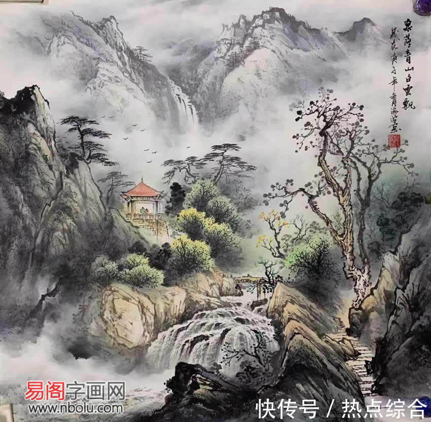 杨天佑@梁海波:师法自然,创造灵动彩墨山水
