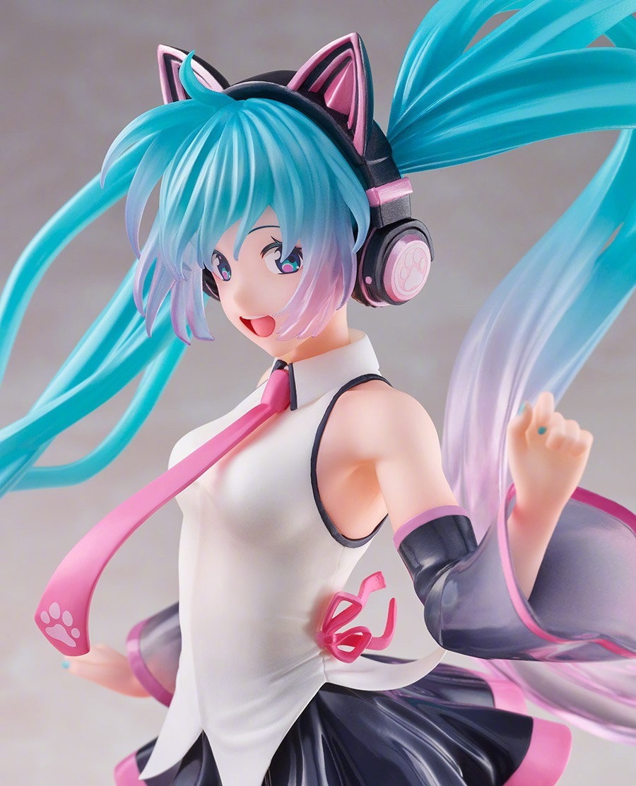 塑料|初音未来新款手办展示,原画清新可爱,发型采用半透明款式
