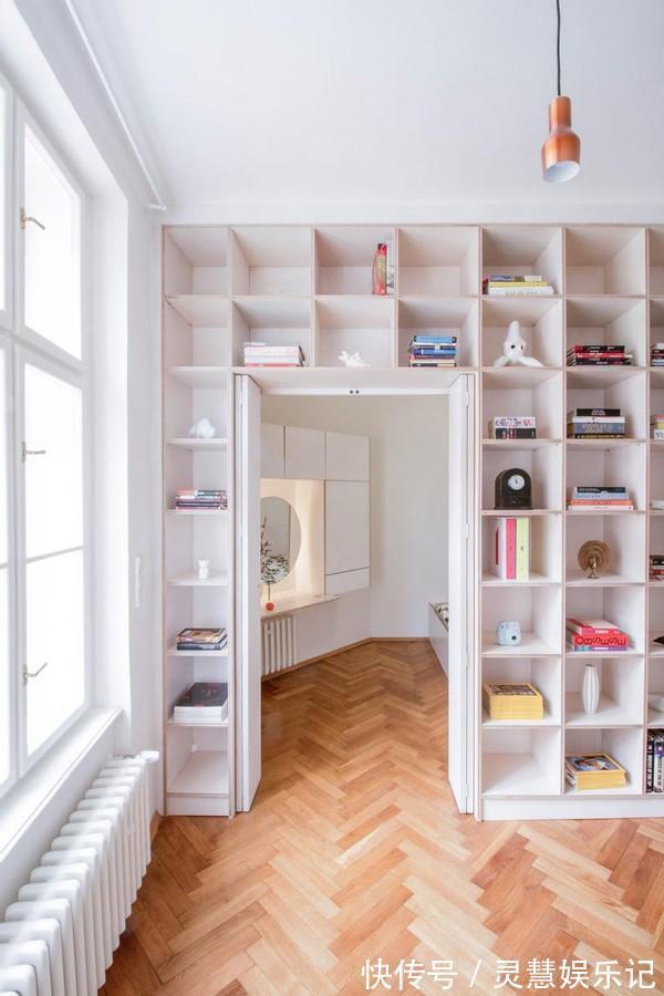 柜子|这位90后小姐姐厉害了!到顶置物架做门洞设计,卧室用柜子当床