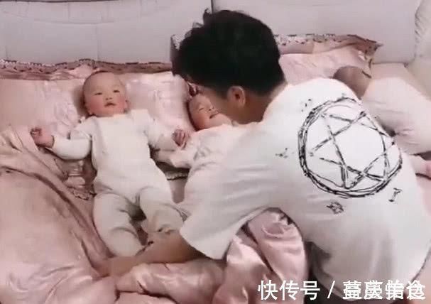 睡眠时间|超级奶爸哄三胞胎宝宝睡觉,最后直接撂挑子,网友:累并快乐着!