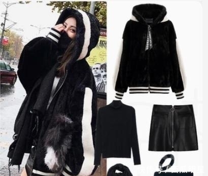 毛绒|小个子女生冬季日常穿搭,毛绒外套搭半身裙显高显瘦,保暖又优雅