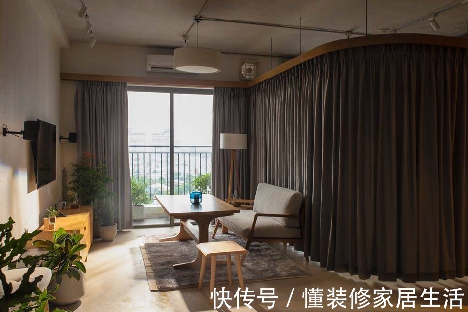 沙发|不吊顶、不铺砖、不买沙发,以餐桌为中心,这套房装修太有想法了