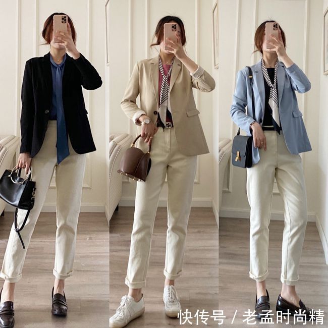 24套教科书式的春日穿搭,简约气质又减龄,休闲通勤都实用