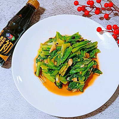 麦菜|蒜蓉豆豉油麦菜