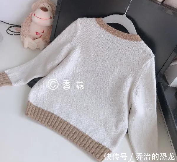 织毛衣超简小格子儿童羊绒打底毛衣(有编织图