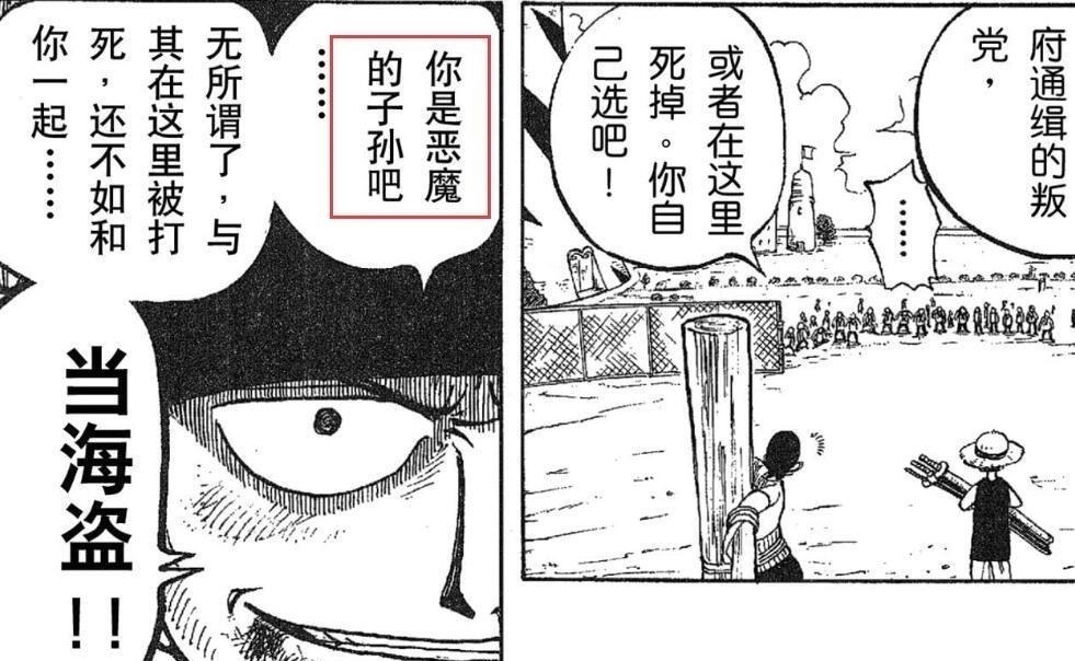 索隆|海贼王索隆第一次见路飞时,就说出过D的含义