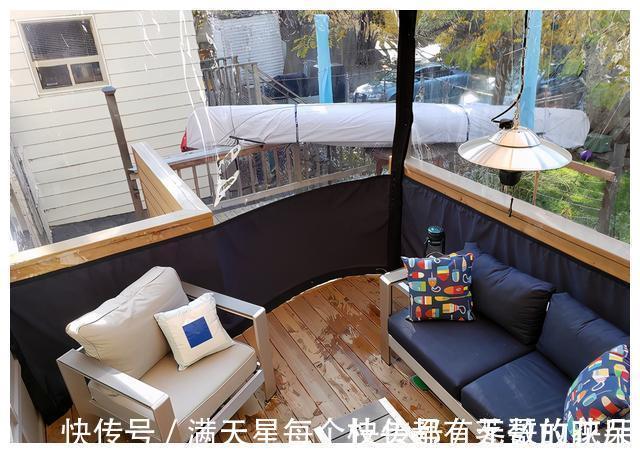 廊架|廊架变成阳光房,我就花了200,冬天再也不怕风吹了