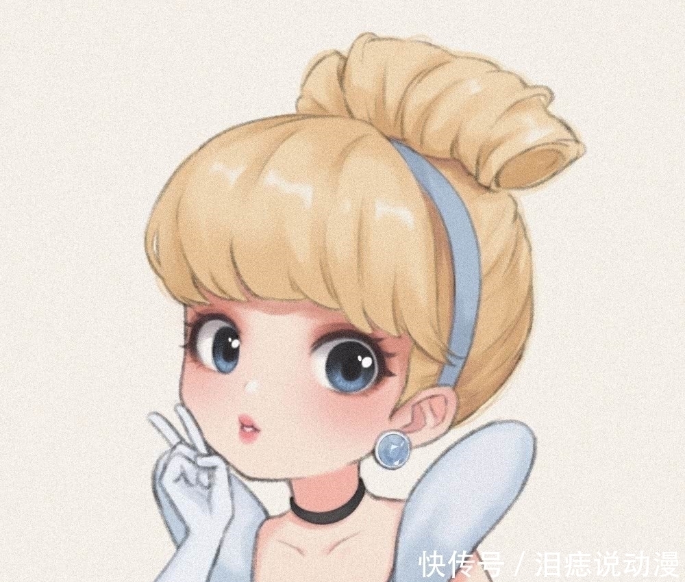 艾丽儿|大触手绘Q版迪士尼公主,乐佩一看就很难驾驭,艾莎一眼万年