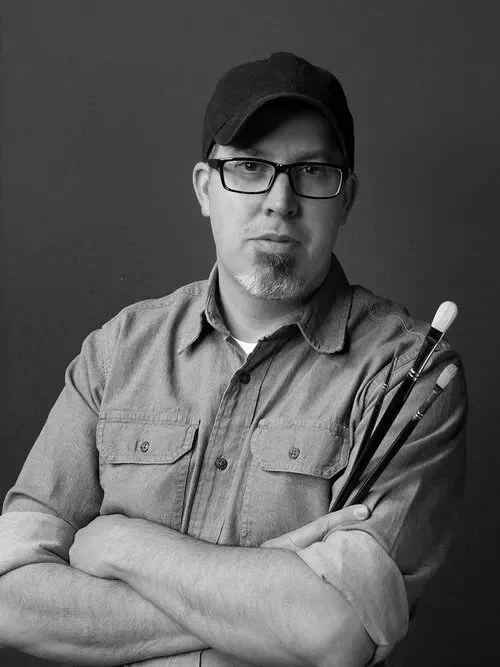 油画#每一幅肖像油画中,凯西·查尔兹都努力捕捉到人类形态的美