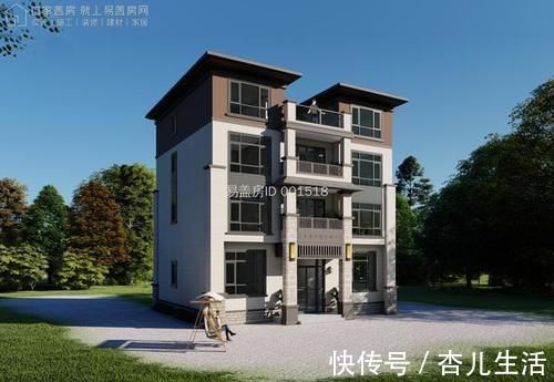 四层|11.3×11.7米新中式四层别墅,4个客厅这样的户型喜欢吗