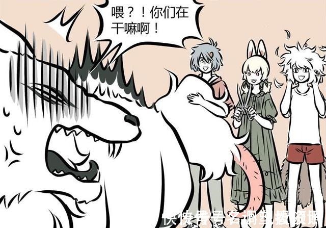 白毛|非人哉同样是毛茸茸的动物,小玉和哮天夏季掉毛,九月黑化!