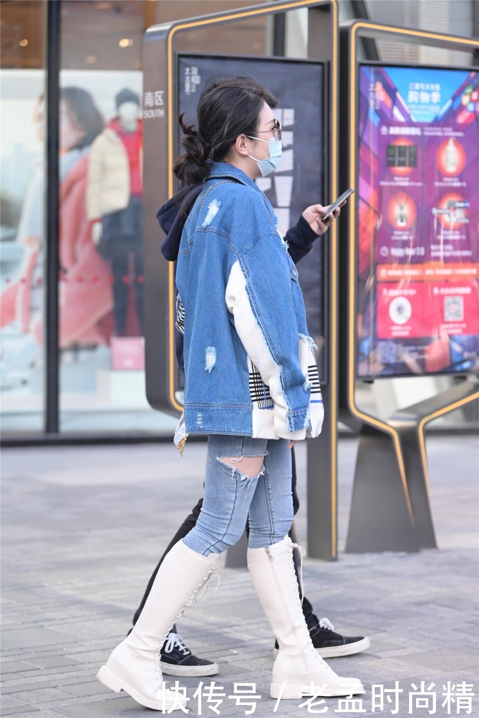 搭配|初冬时节的搭配,还是以长靴为主,简约又富有层次