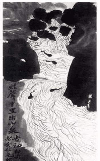 中国画!老舍出题画“蛙声”,齐白石只画条河,为何无价?专家:放大看看