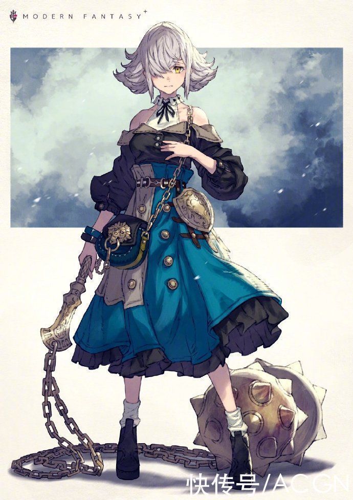 近战武器|这位画师笔下的JK小姐姐太帅了,一手拿书包,一手拿武器