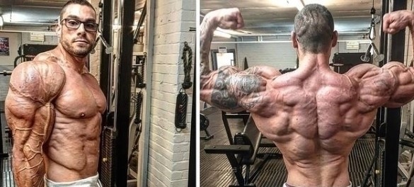 美国|美国男子10年健身练出夸张身材,肌肉发达,被称真人版教科书